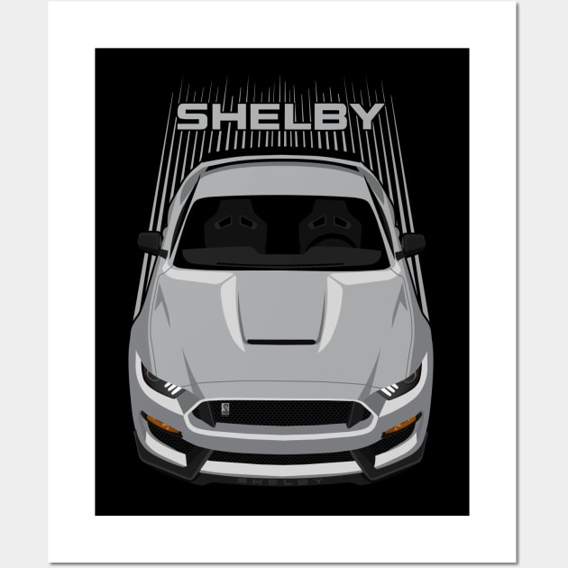 Ford Mustang Shelby GT350 2015 - 2020 - Avalanche Grey Wall Art by V8social